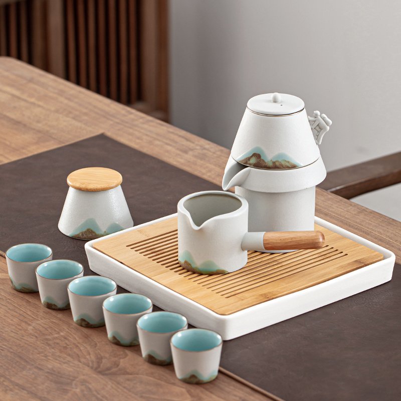 Lazy Man Automatic Making Simple Gift Box Tea Set - Image 4