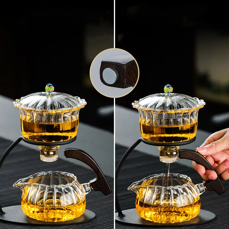 Creative Heat-resistant Teapot Glass Automatic Tea Making Pu'er Scented Kung Fu tea Tea Set Infuser Drinking Tea Maker - Image 3