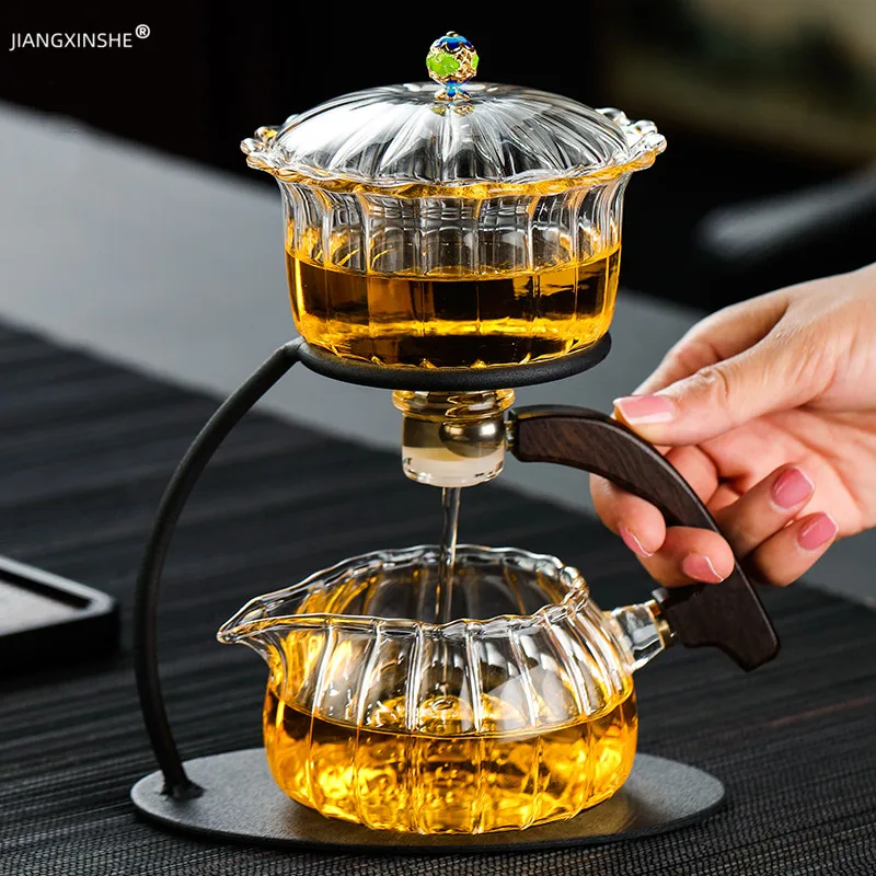 Creative Heat-resistant Teapot Glass Automatic Tea Making Pu'er Scented Kung Fu tea Tea Set Infuser Drinking Tea Maker