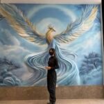 凤凰展翅 凤凰壁画